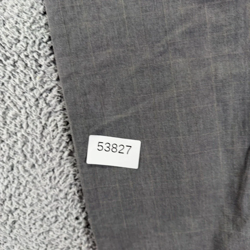 Banana Republic Pant Men 34x33 Gray Cotton Chino Straight Preppy Business Career